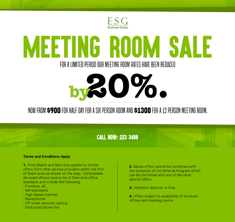Meeting room space sale in Trinidad